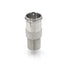 VCE Coaxial Cable Quick Connector, Quick Push On Male to F-Type Female Coax Extender, Nickel Plated Adapter for RG6, 5