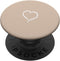 Sand / Tan / Beige Hand Drawn Heart Minimalist Love PopSockets Adhesive PopGrip