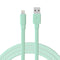 TALK WORKS Flat Lightning Charging Cable 5-7' Mint Green for iPhone 14/Plus/Pro/Pro Max, 13/Mini/Pro/Pro Max, 12/11/10/8