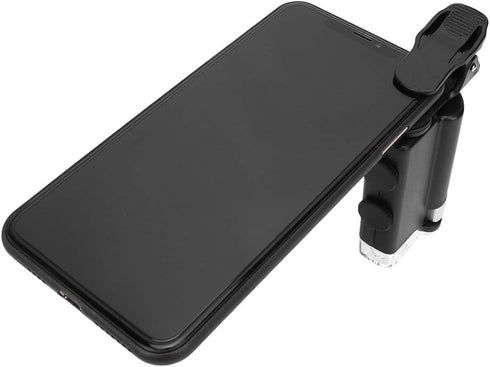 Oumefar Portable Clip Microscope, 60-100X Magnification Camera, LED Loupe for Observing