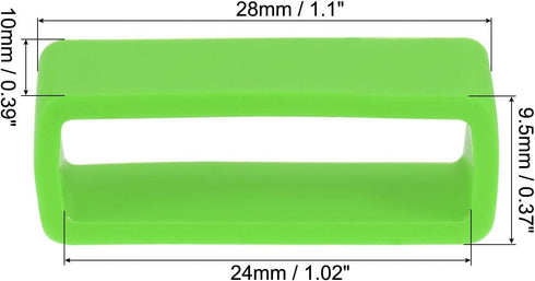 uxcell Watch Band Strap Loops Silicone, for Watch Band