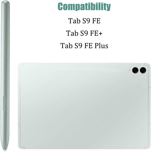2 Pack Galaxy Tab S9 FE S Pen Replacement Pen for Samsung Galaxy Tab S9 FE/FE+ /FE Plus/S9 SM-X510, SM-X516B S Pen,4096 Pressure Sensor,NoBluetooth (Green)
