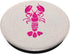 For Lobster Lovers Pink Lobster on Sand | Nautical Theme PopSockets Swappable PopGrip
