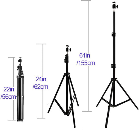 Coret 20" 61" 360 3pound) Tripod Stand, Mini Projector Stand,Lightweight Portable Projector Photography Stand Camera