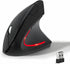 KUNSI Wireless Ergonomic Mouse, 2.4G Wireless Vertical Ergo Mouse, 800/1200/1600 Adjustable DPI,6 Buttons