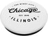 White Classic Retro Vintage Chicago Illinois Windy City PopSockets Grip and Stand for Phones and Tablets