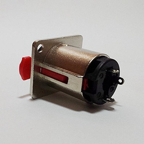 CESS 6.35mm 1/4 Inch Female Stereo TRS Audio Socket Jack Connector, Panel/Chassis Mount (2 Pack)