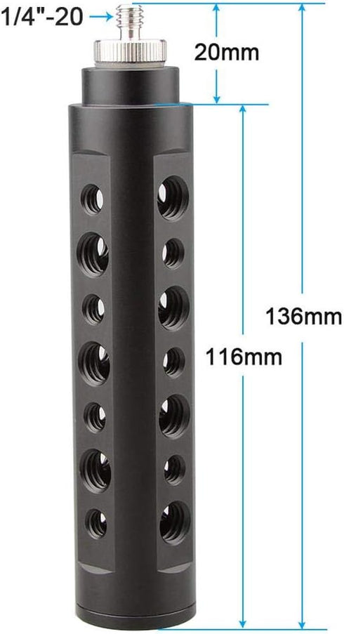 CAMVATE Aluminum Alloy Camera Handle Grip (Black) DSLR Stabilizer Light Mount for Camera Accessory - 0967