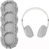 Linkidea Fabric Ear Covers, Washable, Sweatproof Protectors for Headphones, Ideal for Gym & Gaming, 2 Pairs (Size S,
