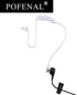 Single-Wire Walkie Talkie Earpiece for Midland GXT LXT Radio with PTT Mic Transparent Air Acoustic Tube
