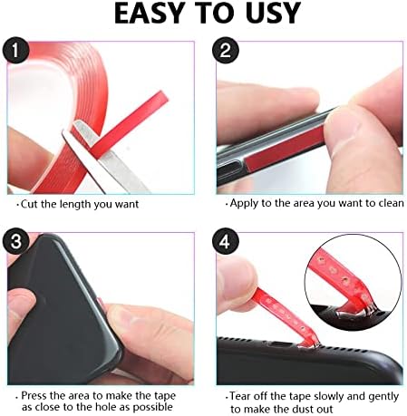 Cell Phone Cleaning Kit Accessories, Cleaner Tape for Phone Speaker, Compatible with AirPods, Samsung, iPhone