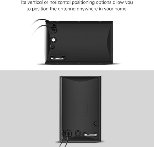 ANTOP 50 FM Antenna, Low Noise Amplified Digital AM/FM Indoor Radio Antenna, Suitable for Home Stereo Receivers, Miles