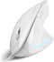Perixx PERIMICE-513W Wired USB Mouse - Vertical Right-Handed Design - 6 Buttons, 1000/1600 DPI - White