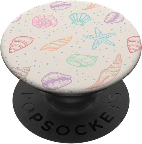 Trendy Coastal Granddaughter Aesthetic Shells Ocean PopSockets Standard PopGrip