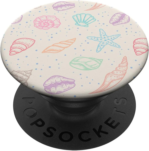 Trendy Coastal Granddaughter Aesthetic Shells Ocean PopSockets Standard PopGrip