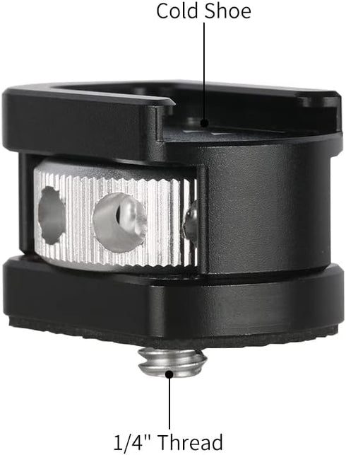 NICEYRIG Cold Shoe Mount Adapter with 1/4’’ Mounting Screw for Microphone Flash LED Video Light - 499