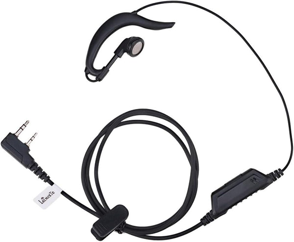 Walkie Talkie Headset for Baofeng BF-888s, Kenwood TK-3160, Two Way Radio with Mic PTT Earpiece