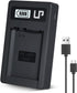 NP-FW50 Battery Charger, LCD Dual Charger for Sony Alpha A6000, A6400, A6100, A6300, A6500