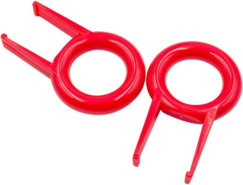 Granvela Pack 2 Keycap and Key Remover, Red Plastic Keycap and Key Puller for Mechanical Keyboard