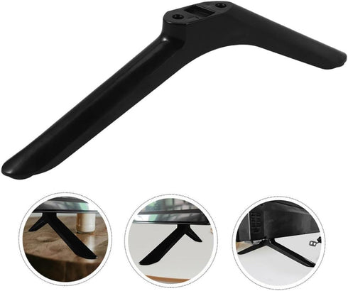 SEWACC 55-inch Universal Tv Stand Legs with Mounting Screws for LCD LED Tvs, Heavy Duty Plastic Tabletop Pedestal Base