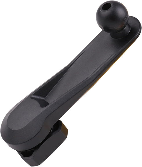 17mm Black Ball Head Car Phone Holder Mount, Universal Smartphone Stand, 360° Rotating Phone Long Arm Support