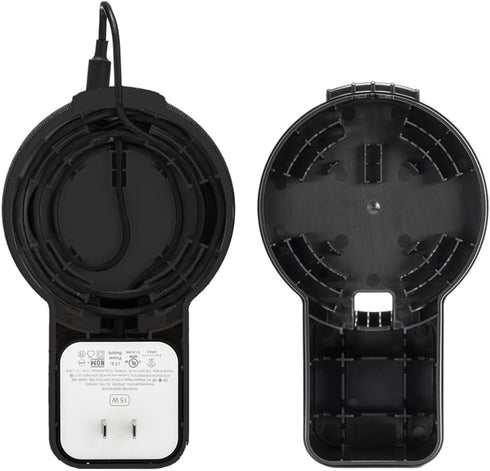 Echo Dot Wall Mount Holder for 3rd Generation, Black, Space Saving Alexa Accessories with Built-in Cable Management
