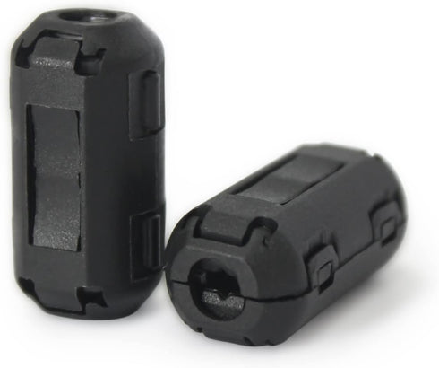 TOJOIN 10PCS Ferrite Bead Clip on Noise Suppressor Ferrite Rings for Phone, TV, USB, Audio Equipment
