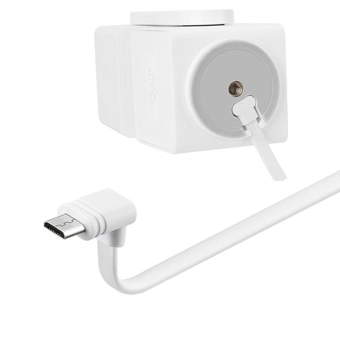 10 v3 90 2-Pack, Smays ft Cable for WYZE Cam Pan Camera, Long Micro USB Flat Power Cord, Degree White
