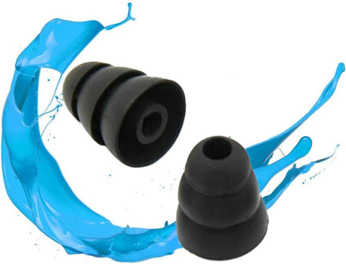 OSALADI 10 Pairs Noise Cancelling Earplugs, Silicone Ear Muffs, Multi-Layer Earbud Caps for Comfort and Protection
