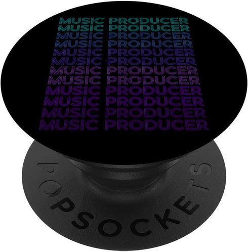 Music Producer Electronic Beat Maker Gifts Music Producer Electronic Musician Retro Beat Maker PopSockets Standard PopGrip