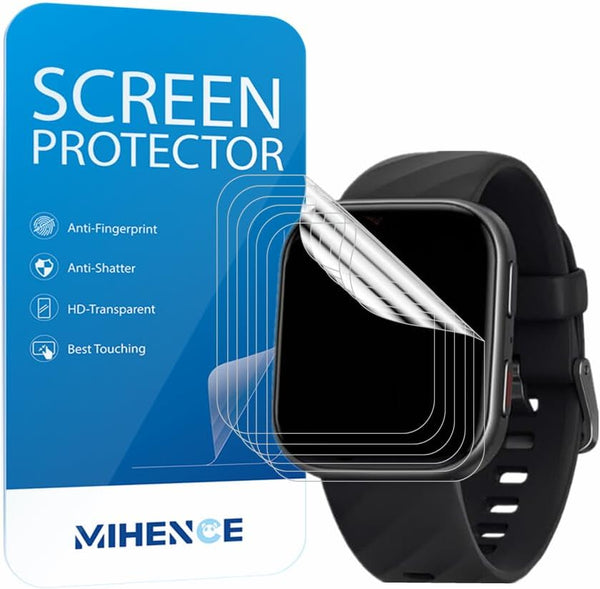 Screen Protector for FITVII HM57 Fitness Tracker, HD Full Coverage TPU Protective Film (6PCS)