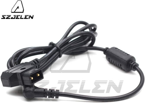 Right Angle DC Power Cable, D-Tap to 12V DC5.5X2.5mm for KiPRO LCD Monitor, DSLR Rig Power