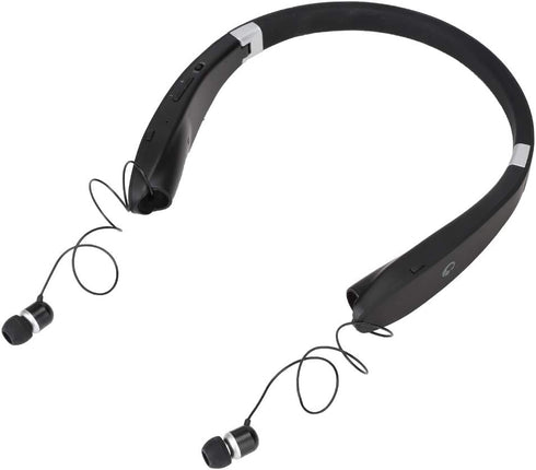 Sx991 Foldable Neck Hanging Type Bluetooth Headphones Model Sx 991, Telescopic Earphone, Black