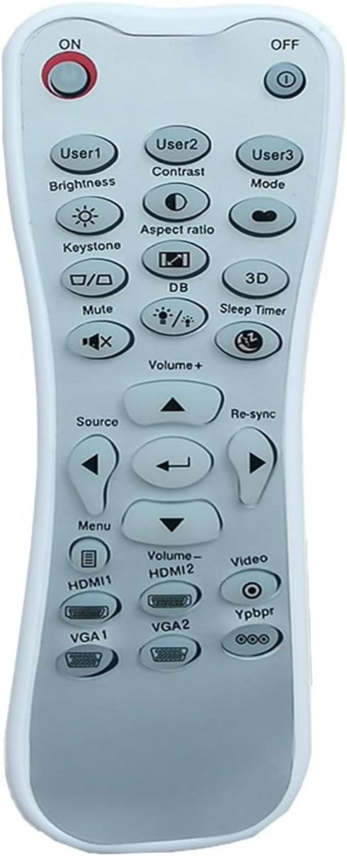 Replacement Remote for OPTOMA Projectors, Compatible with HD146X, HD26, HD141X, HD142X, HD143X, HD144X, HD152X