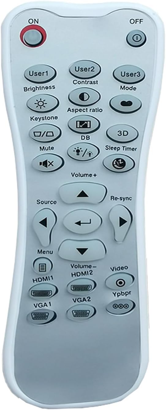 Replacement Remote for OPTOMA Projectors, Compatible with HD146X, HD26, HD141X, HD142X, HD143X, HD144X, HD152X