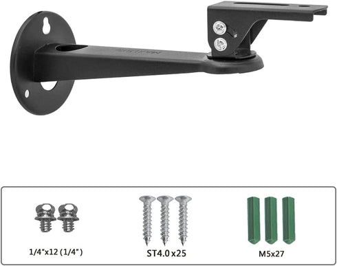 Drsn 360 6.6 lbs Mini Projector Wall Mount, Rotation, Adjustable Angle, Load Capacity, Black