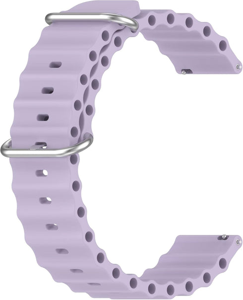 Adjustable Soft Silicone Wrist Strap - Bands Compatible with OnePlus Watch/OnePlus Watch 2 46mm Smartwatch, Striped,