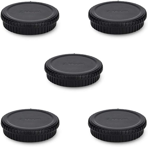 Rear Lens Cap & Body Cap Cover for Nikon Z Mount Camera Z30 Z50 Z5 Z6 Z6 II Z6 III Z7 Z7 II Z9 Z fc - 5 Packs