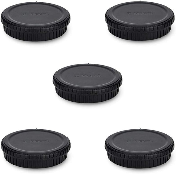 Rear Lens Cap & Body Cap Cover for Nikon Z Mount Camera Z30 Z50 Z5 Z6 Z6 II Z6 III Z7 Z7 II Z9 Z fc - 5 Packs