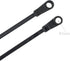 HS Plastic Ties with Screw Holes, 100 Pack, 7.5 Inch Mount Head Electrical Zip Ties, 50 LBS, UV Black