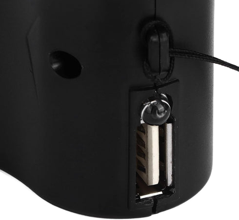 Mini Manual Hand Crank Generator Phone Charger, 5V Output Portable Emergency Hand Power with LED Light, USB Charging