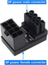 ATX 8Pin Female to 8pin Male 180 Degree Angled Adapter for Desktop Graphics Card Upgrade