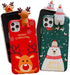 Christmas iPhone 15 Pro Max Case (Red) - Merry Christmas 3D Cute Snowman Santa/Elk Antlers Soft Silicone TPU