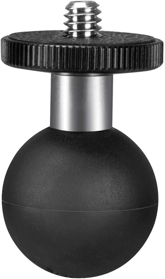 FANAUE GB-02 Aluminum 1" Ball Adapter, Compatible with RAM Mount B Size Double Socket Arm for Sports Camera