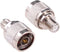 2pcs N Type Male to F Type Female Coax Adapter RF Coaxial Connector for Antenna Router Booster Systems (F112-2)