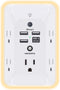 HANYCONY Outlet Extender with Night Light, Multi Plug Outlet, USB Wall Charger Surge