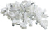 CableWholesale RG6 Cable-Clip, White, 100 Pieces per Bag