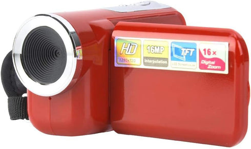 Kids Camera Camcorder, Portable 16X HD Digital Video Camera with 2-inch TFT LCD Screen, for Kids YouTube or Vlog 16MP