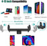 Tablet Holder Spin Bike Mount for 4-13" iPad Phone, 360° Gooseneck Stand for Treadmill and Exercise Bicycle