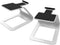 Kanto SE2W Elevated Desktop Speaker Stands for Small Speakers, 3.8” Tall, Supports 7.1 lbs, Pair, White
